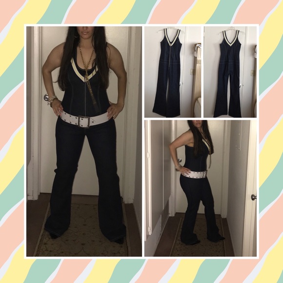 Jennifer Lopez Denim - NOT FOR SALE
Jennifer Lopez one piece dark denim jpsuit XL